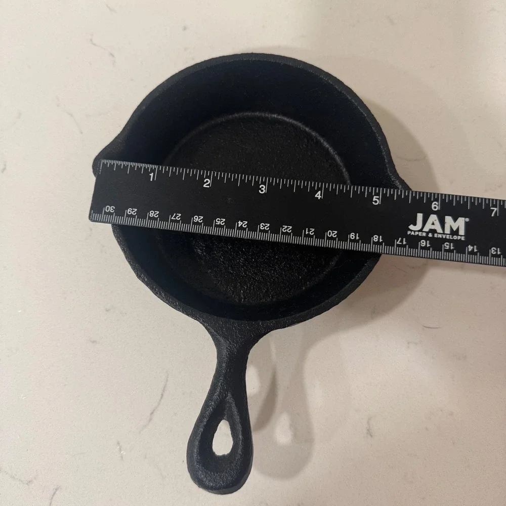 Mini Cast Iron Skillet 5 Inch Individual‎ Serving Pan Black Seasoned Finish